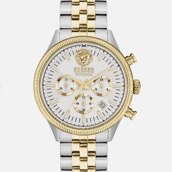 Versace Versus Gold Two Tone 44mm Watch - Picture 1 of 4